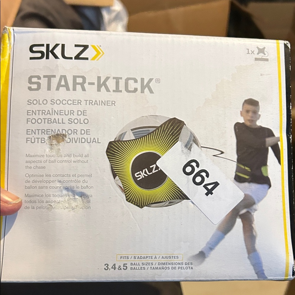 SKLZ Star-Kick Solo Soccer Trainer - Black and Yellow
